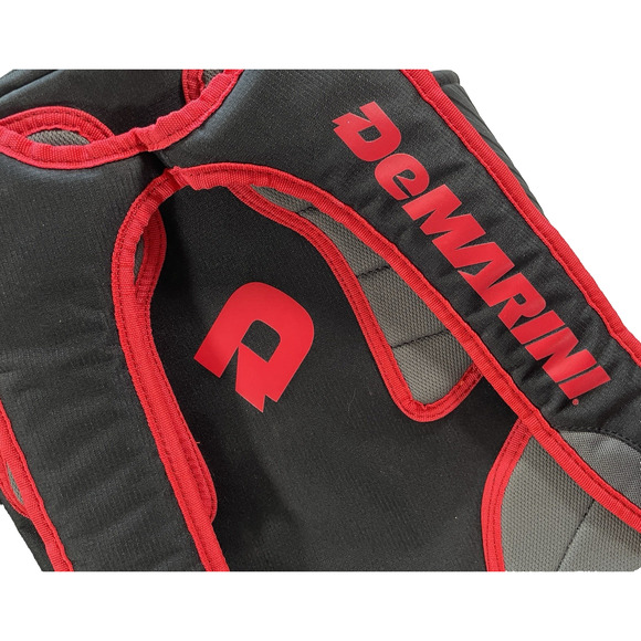 DeMarini Texas GPS Baseball Bagpack With Logo Red and Black - Picture 5 of 16